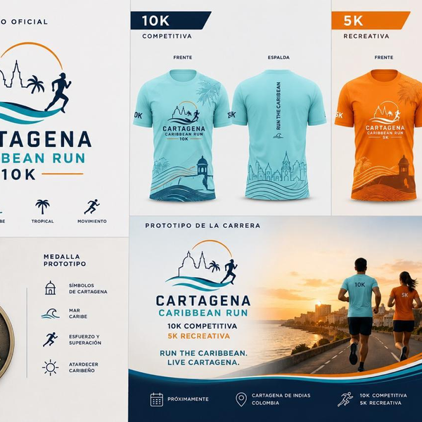 Kit del corredor Cartagena Caribbean 10K
